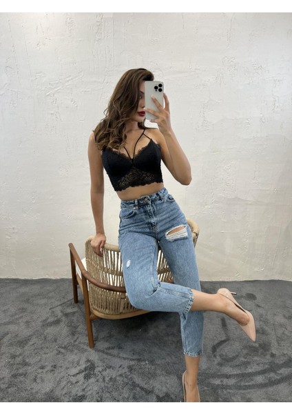 Ipeksi 5778 Denim Carrot Fıt-Mavi