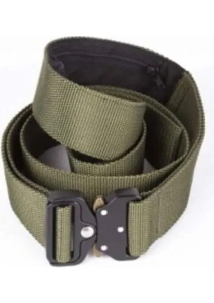 Taktik Askeri Kemer - Ayarlanabilir Metal Toka, Dayanıklı Naylon, Outdoor ve Günlük Kullanım Için