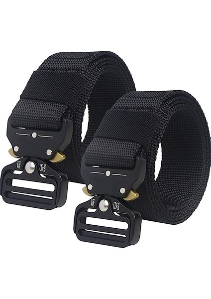 Taktik Askeri Kemer - Ayarlanabilir Metal Toka, Dayanıklı Naylon, Outdoor ve Günlük Kullanım Için fiyatları