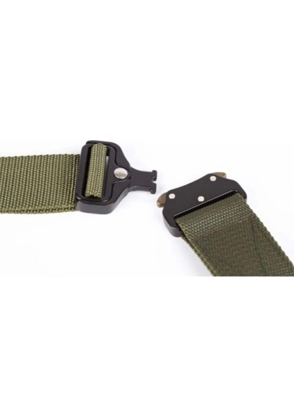 Taktik Askeri Kemer - Ayarlanabilir Metal Toka, Dayanıklı Naylon, Outdoor ve Günlük Kullanım Için fırsatları