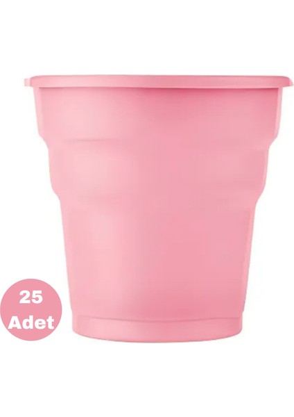 Pembe Plastik Bardak 25 Adet