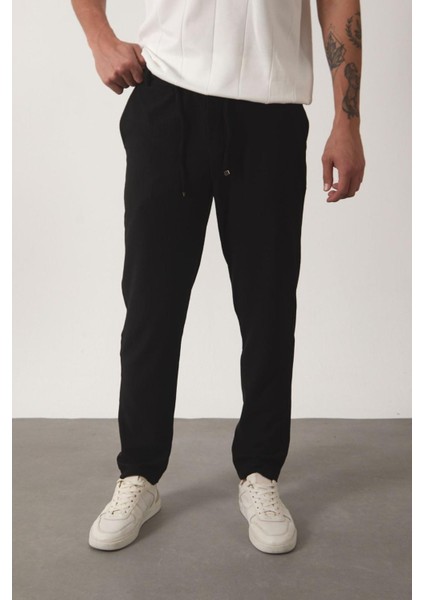 Durry Slim Fit Çizgi Desenli Beli Lastikli Erkek Jogger Pantolon fiyatları