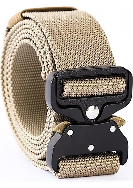 Taktik Askeri Kemer - Ayarlanabilir Metal Toka, Dayanıklı Naylon, Outdoor ve Günlük Kullanım Için modelleri