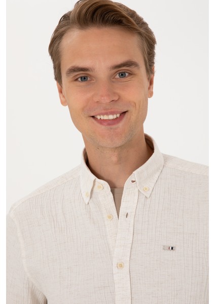 Erkek Krem Gömlek Kısa Kollu 50306328-VR071 fiyatları