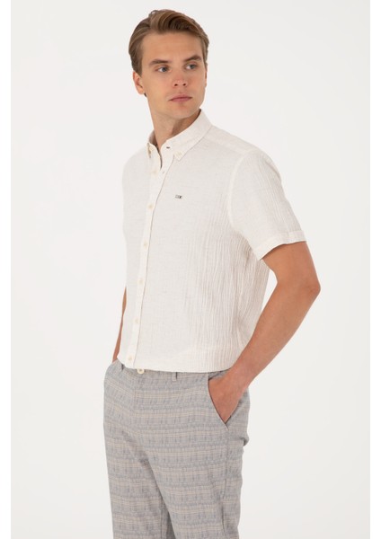 Erkek Krem Gömlek Kısa Kollu 50306328-VR071 modelleri