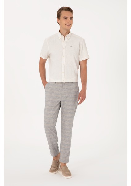 Erkek Krem Gömlek Kısa Kollu 50306328-VR071 fırsatları
