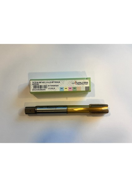 M14X1.5 Düz Kılavuz Tin Kaplamalı