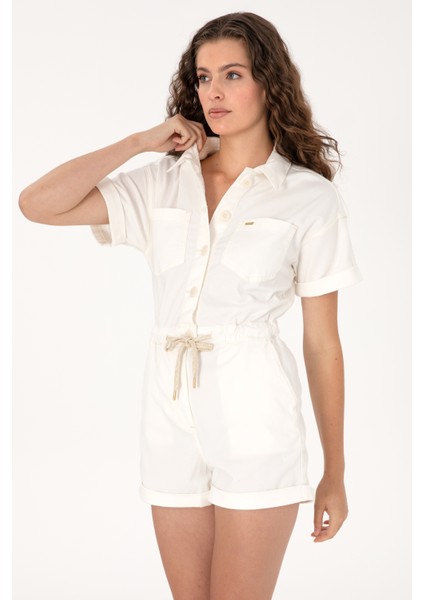 Kadın Ekru Tulum (Jean) 50300621-VR019 fiyatları