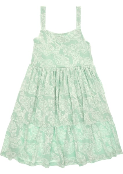 Kız Çocuk Su Yeşili Elbise (Örme) 50306276-VR048 fiyatları