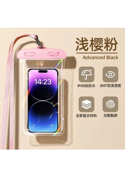 Tüm Cihazlar ile Uyumlu Su Geçirmez Telefon Kılıfı Deniz Havuz Su Altı Çekim Waterproof Ip Askılı Şeffaf Kılıf Apple Samsung Xiaomi Huawei Honor