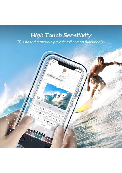 Tüm Cihazlar ile Uyumlu Su Geçirmez Telefon Kılıfı Deniz Havuz Su Altı Çekim Waterproof Ip Askılı Şeffaf Kılıf Apple Samsung Xiaomi Huawei Honor modelleri
