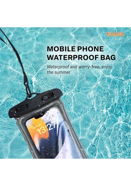 Tüm Cihazlar ile Uyumlu Su Geçirmez Telefon Kılıfı Deniz Havuz Su Altı Çekim Waterproof Ip Askılı Şeffaf Kılıf Apple Samsung Xiaomi Huawei Honor indirimleri