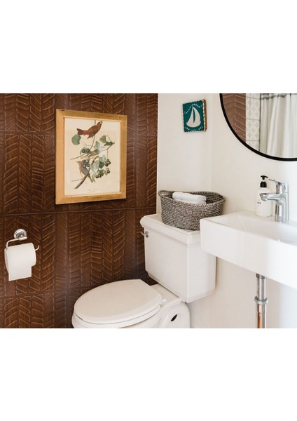 3 Boyutlu Duvar Paneli Kabartmalı Kılçık Desen Pvc 41X41 Cm/ 6 Adet /1 M² Altın Meşe indirimleri