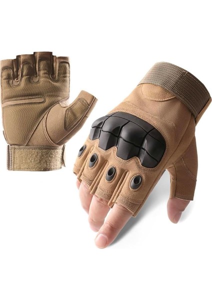 Taktik Yarım Parmak Eldiven – Sert Dizlik Koruma, Nefes Alabilir Kumaş, Outdoor & Spor Kullanım Için fırsatları