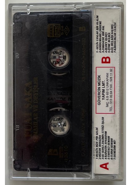 Fuat Saka Semahlar ve Deyişler Kaset (Orijinal Dönem Baskı Kaset) fiyatları