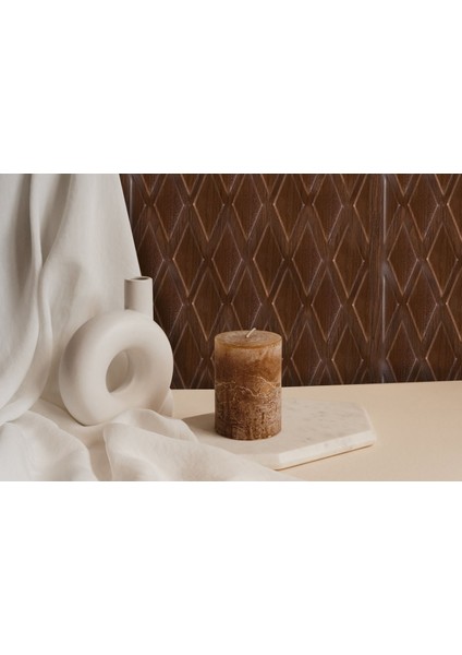 3 Boyutlu Duvar Paneli Kabartmalı Baklava Desen Pvc 41X41 Cm/ 6 Adet /1 M² Teak indirimleri