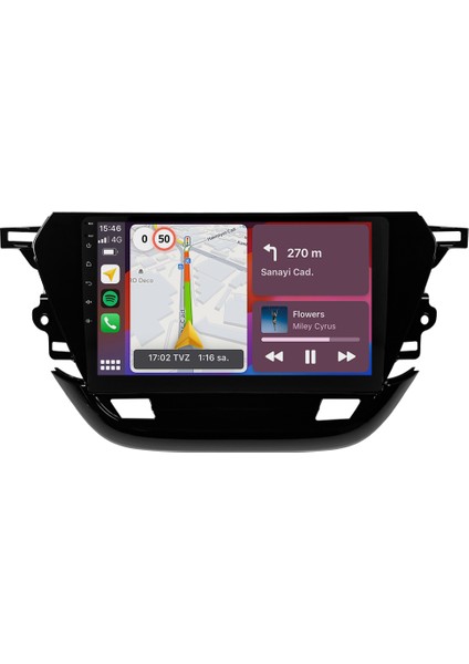 Opel Corsa F Android Multimedya Sistemi (2019-2022) CRV4825XP modelleri
