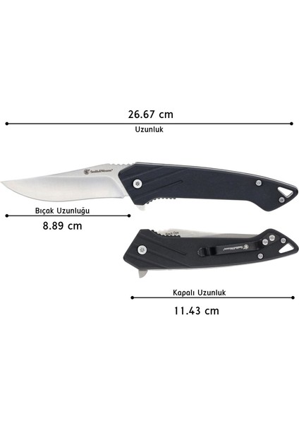 Smith Wesson® Black Ops Recurve Folder Çakı 1205899 fiyatları