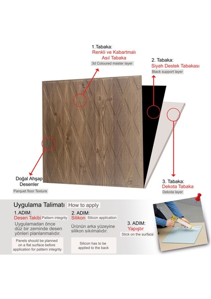 3 Boyutlu Duvar Paneli Kabartmalı Baklava Desen Pvc 41X41 Cm/ 6 Adet /1 M² Antik modelleri