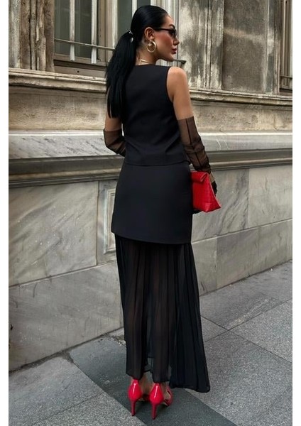 Ipeksi Yelek ve Pilise Etekli Premium Takım 10096 modelleri