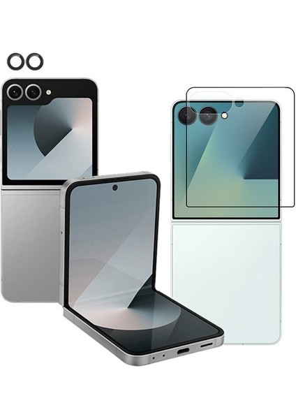 Samsung Galaxy Z Flip 7 Arka Ekran Koruyucu ve Lens Koruyucu