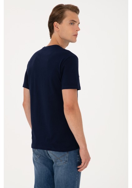 Erkek Lacivert Tişört 50306923-VR033 indirimleri