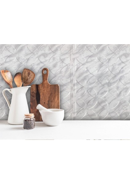 3 Boyutlu Duvar Paneli Kabartmalı Retro Desen Pvc 41X41 Cm/ 6 Adet /1 M² Mermer fırsatları