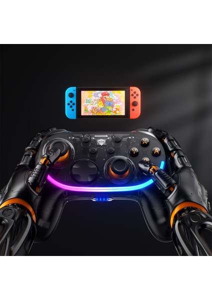 S3 Dual-Mode Hall Effect Nfc Siyah Rgb Charging Dock Gamepad