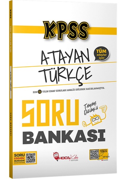 Hoca Kafası Kpss Türkçe Atayan Soru Bankası Çözümlü