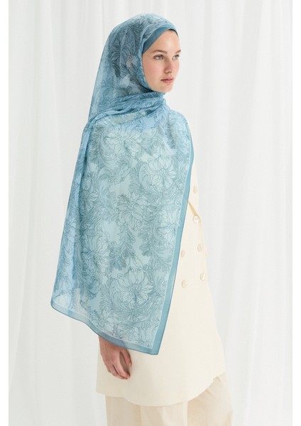 Viena Ipek Krep Şal - Mavi fiyatları