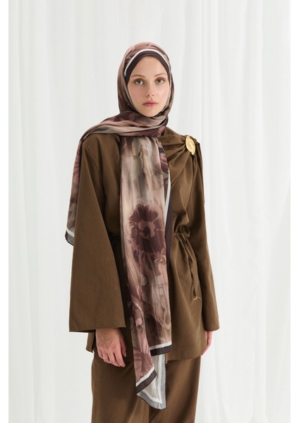 Velvet Kraş Şal - Kahve