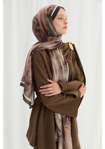 Velvet Kraş Şal - Kahve modelleri