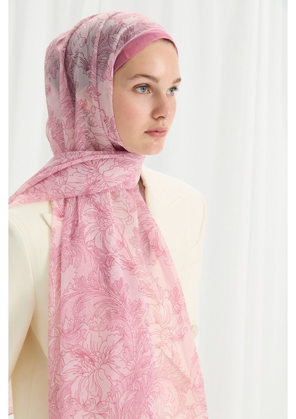 Viena Ipek Krep Şal - Şeker Pembe modelleri