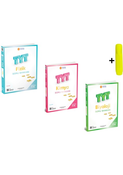 Tyt Fizik Kimya Biyoloji Soru Bankası Seti 3 Kitap Yeni