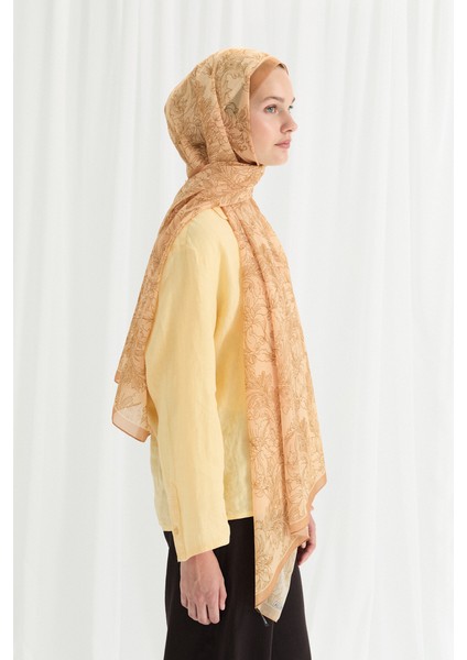 Viena Ipek Krep Şal - Sarı fiyatları