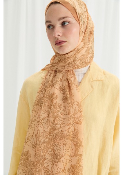 Viena Ipek Krep Şal - Sarı modelleri
