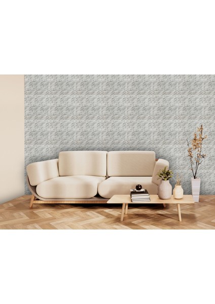 3 Boyutlu Duvar Paneli Kabartmalı Metro Desen Pvc 41X41 Cm/ 6 Adet /1 M² Mermer