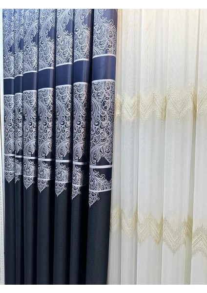 Nivemeshome Milas Siyah 671539 1/3 Sık Pileli Fon Perde Apm fiyatları