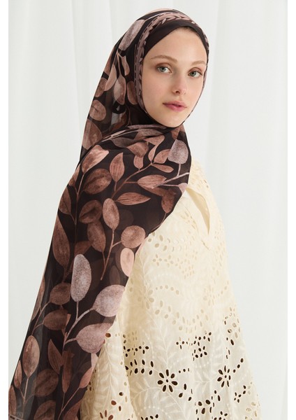 Camellia Ipek Krep Şal - Kahve fiyatları