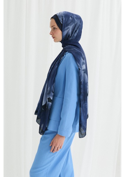 Velvet Kraş Şal - Lacivert modelleri