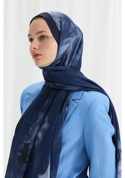 Velvet Kraş Şal - Lacivert fırsatları