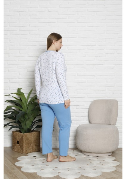 Kadın Pijama Takımı Uzun Kol