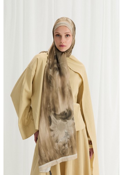 Velvet Kraş Şal - Olive