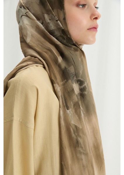 Velvet Kraş Şal - Olive modelleri