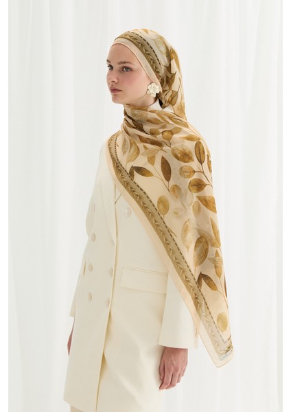 Camellia Ipek Krep Şal - Tereyağ Sarısı fiyatları