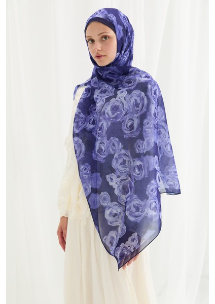 Valeria Ipek Krep Şal - Morcivert modelleri