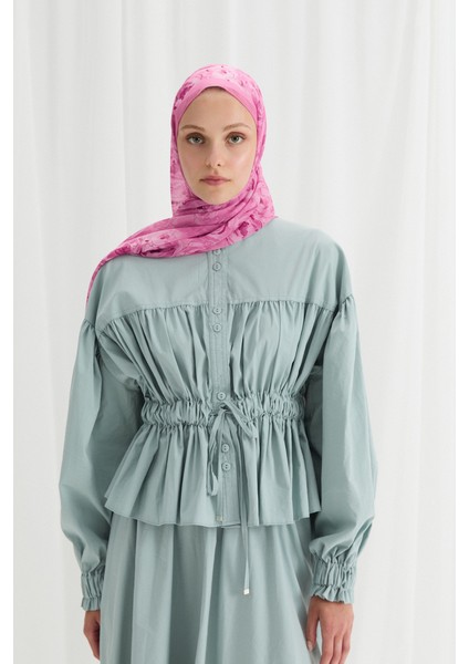 Valeria Ipek Krep Şal - Pembe