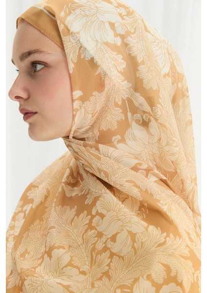 Viena Ipek Krep Şal - Tereyağ Sarısı fırsatları