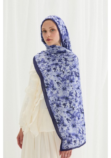 Olivia Kraş Şal - Lacivert
