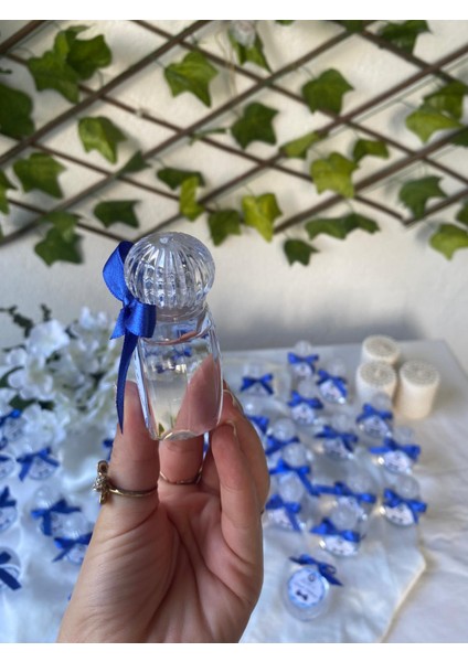 Hediyelik Pvc Şişe Kolonya Kişiye Özel Etiketli Sünnet Doğum Mevlüt Hediyeliği 10ADET modelleri